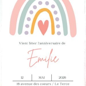 Invitation Arc en Ciel 3