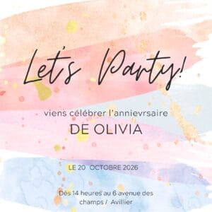 Invitation Arc en Ciel 2