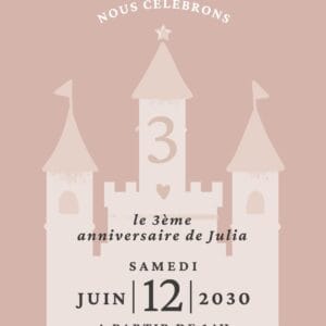 Invitation Princesse 1