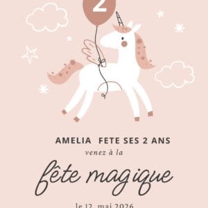 Invitation Licorne 2